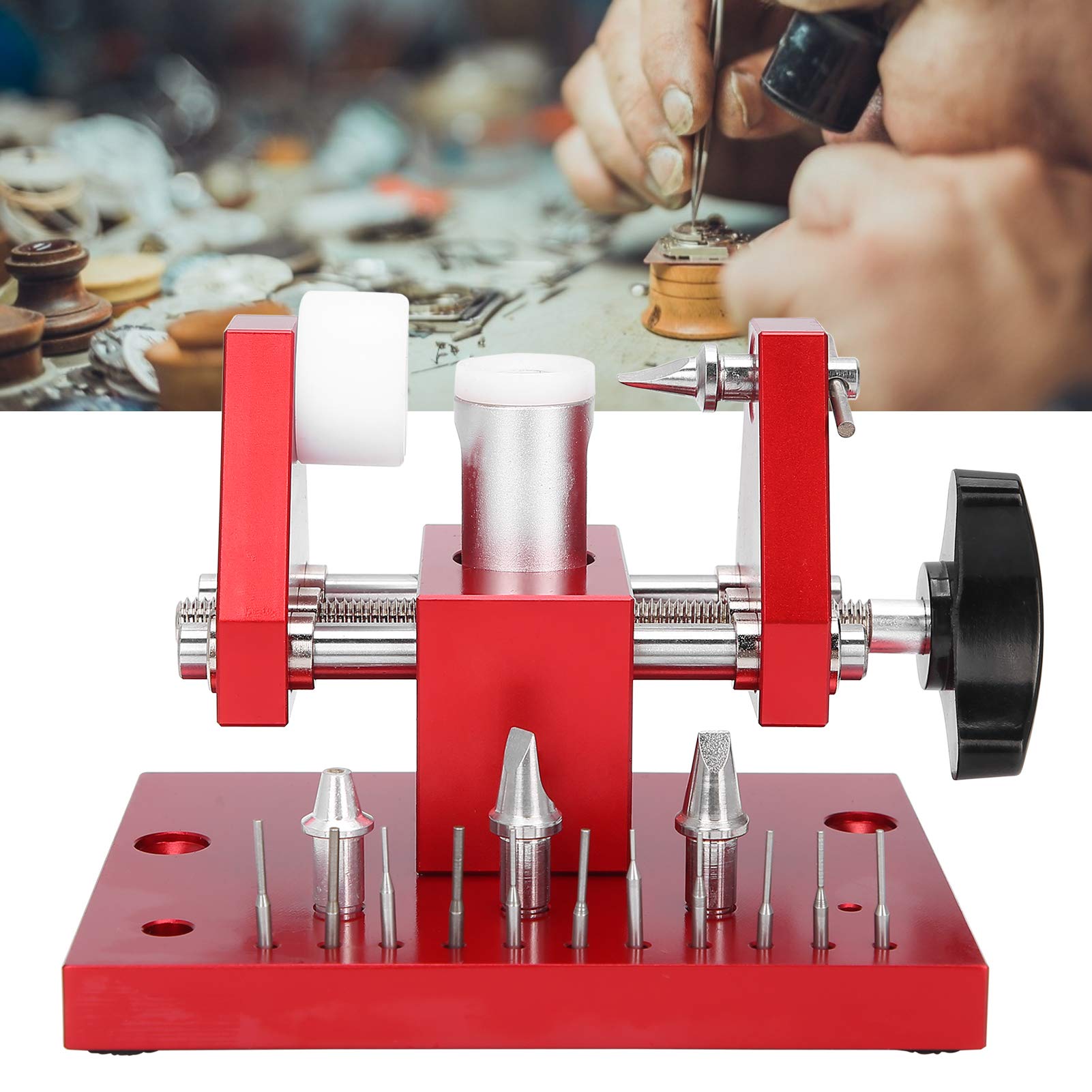 Abridor de Caja Trasera de Reloj Profesional, Ajustador de Eliminación de Eslabones de Correa de Reloj, Kit de Herramientas de Reparación de Relojes para Relojeros, Herramienta de Apertura