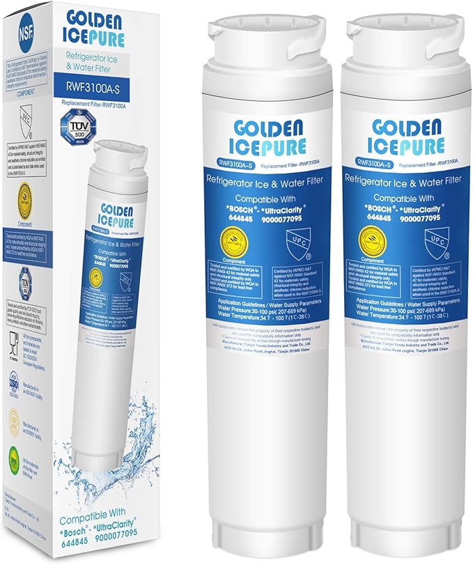 Fridge Water Filter Replacement Compatible with Bosch Ultra Clarity