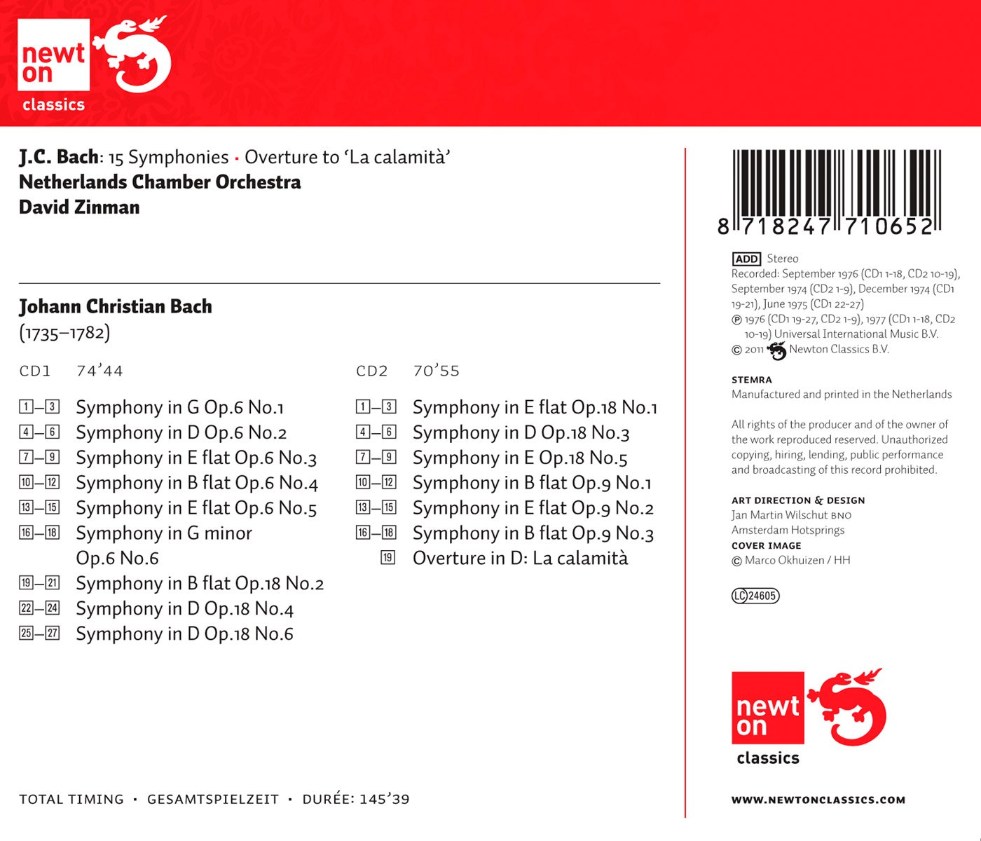 Symphonies Op.6,9,18