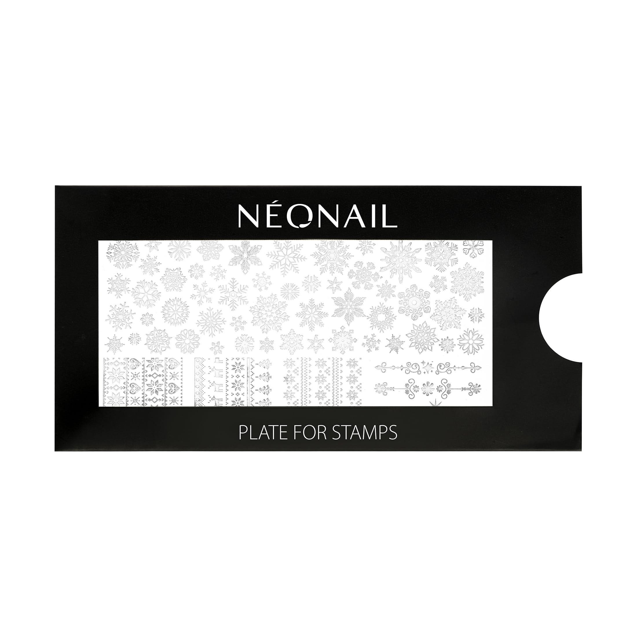 NEONAIL Stamping Plate 17 - Stamping Platte - Schablonen Platte - Nail Art - Nageldesign - Nagel Stempel Schablone - French Nails Schablone - Nagelkunst Stempel