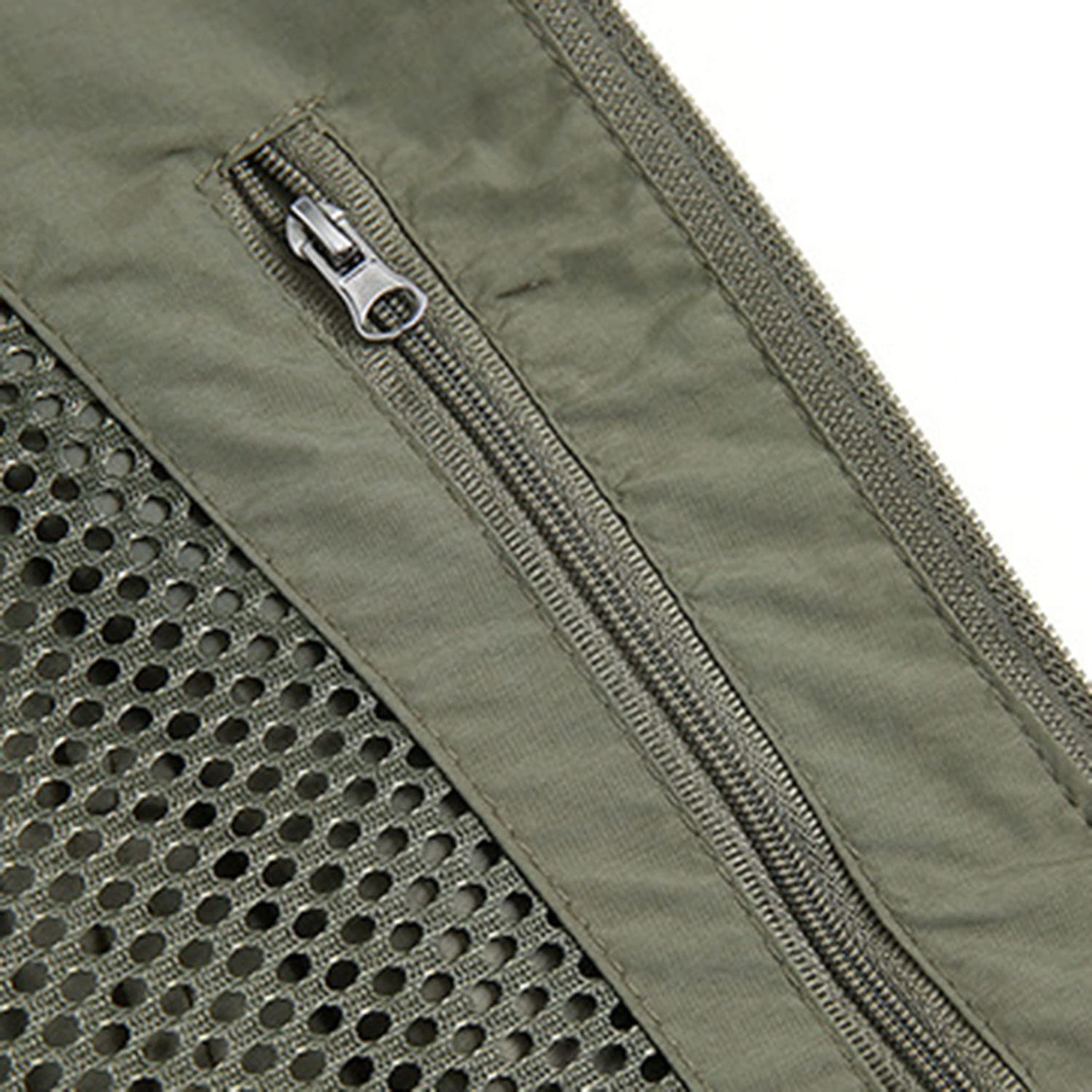 Chaleco para Hombre Multibolsillo Chaleco Casual Sin Mangas Chaleco De Pesca Exterior Chaqueta Transpirable De Secado Rápido para Fotografía Viajes Senderismo
