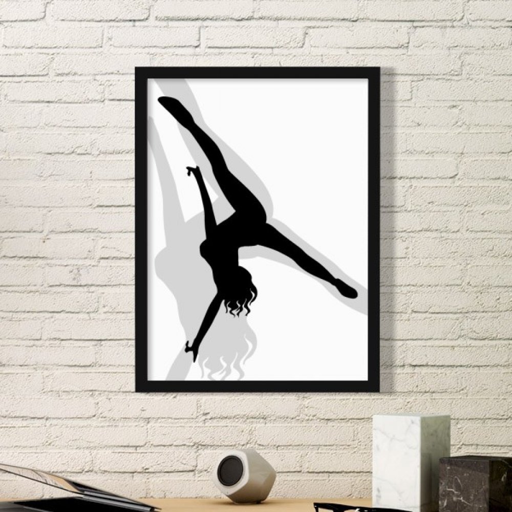 Art Peinture Cadre Photo Rectangle en Bois Noir pour Déco Maison Medium