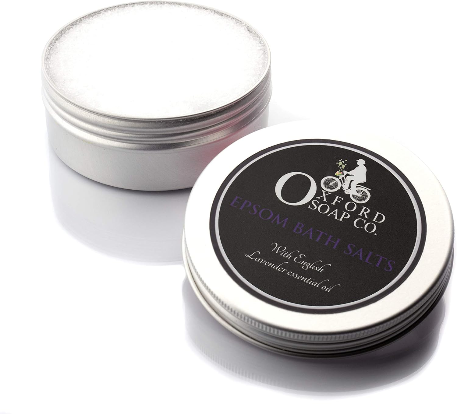 Oxford Soap Co. English Lavender Epsom Bath Salts 200g Magnesium flakes with essential oils