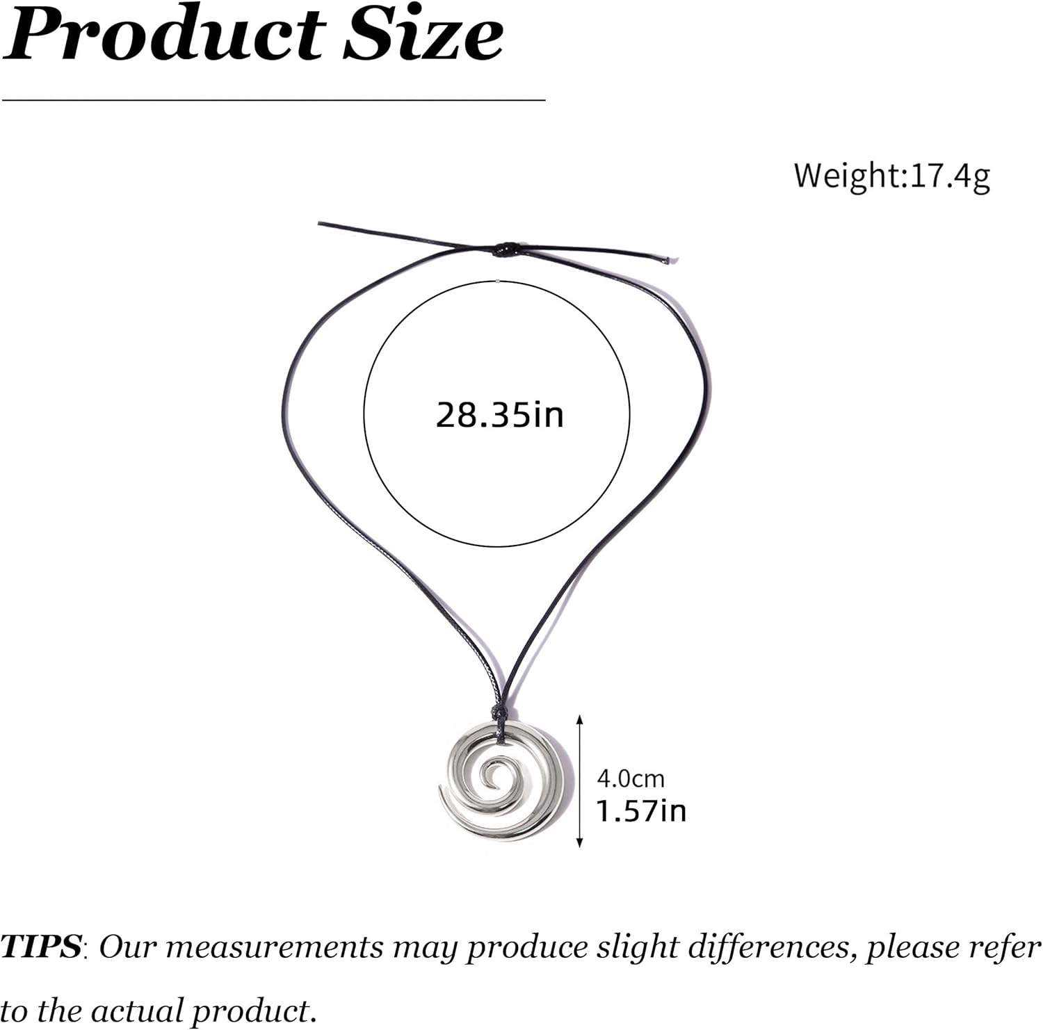 Aonklot Chunky Statement Necklace for Women Cord Necklaces with Gold Pendant Hollowed Spiral Necklaces Boho Dresses - Image 6