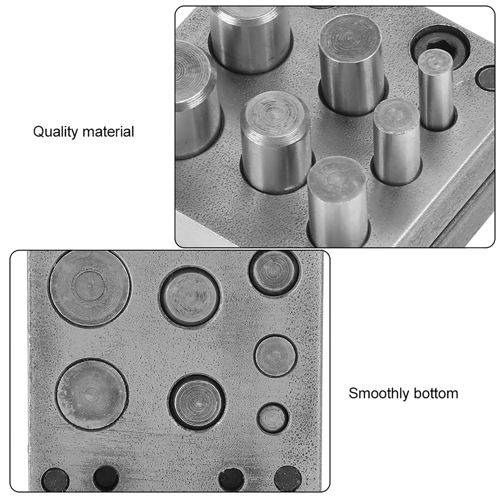 flexman Punch Disc Set, Alloy Steel 7 Hole Punch Disc Set, Irregular Round Cut Jewelry Tools, Disc Cutter - Image 4
