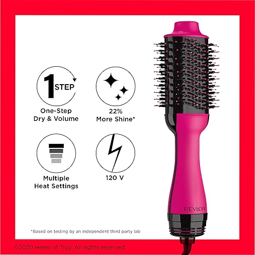 Miniatura 56 de REVLON One-Step Plus 2.0 - Secadora, voluminizador de cabello y cepillo de aire caliente, secado y peinado (color negro) Negro -,2-Negro -,negro