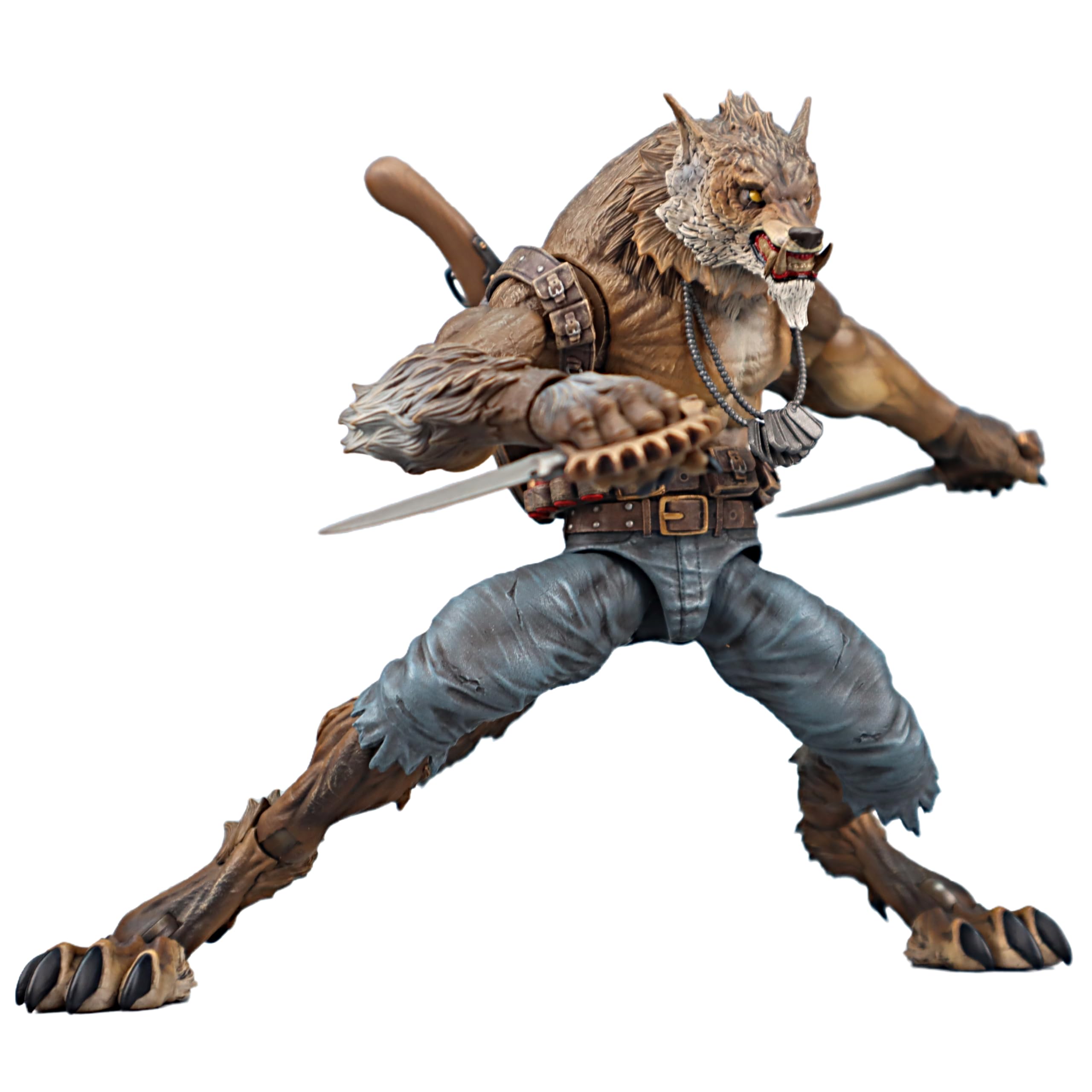 TOYVERSE 1/12 Veteran William Wolf Man Actionfigur, 21 cm, 3 Formen wechselbar, für Erwachsene und Sammler, ab 15 Jahren