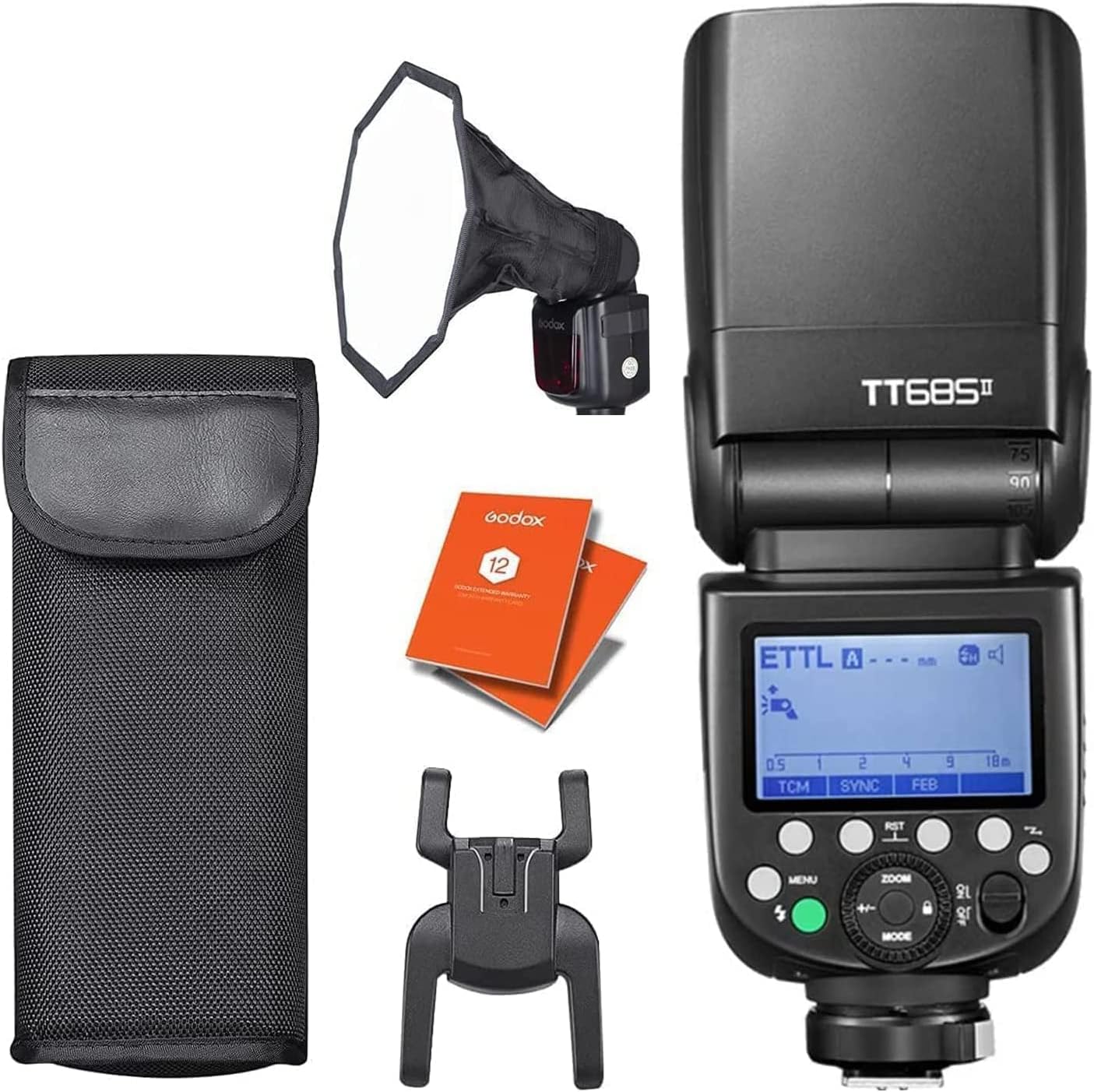 Godox TT685IIO TTL Camera Flash Lighting Kit 2.4G 1/8000s HSS Flash