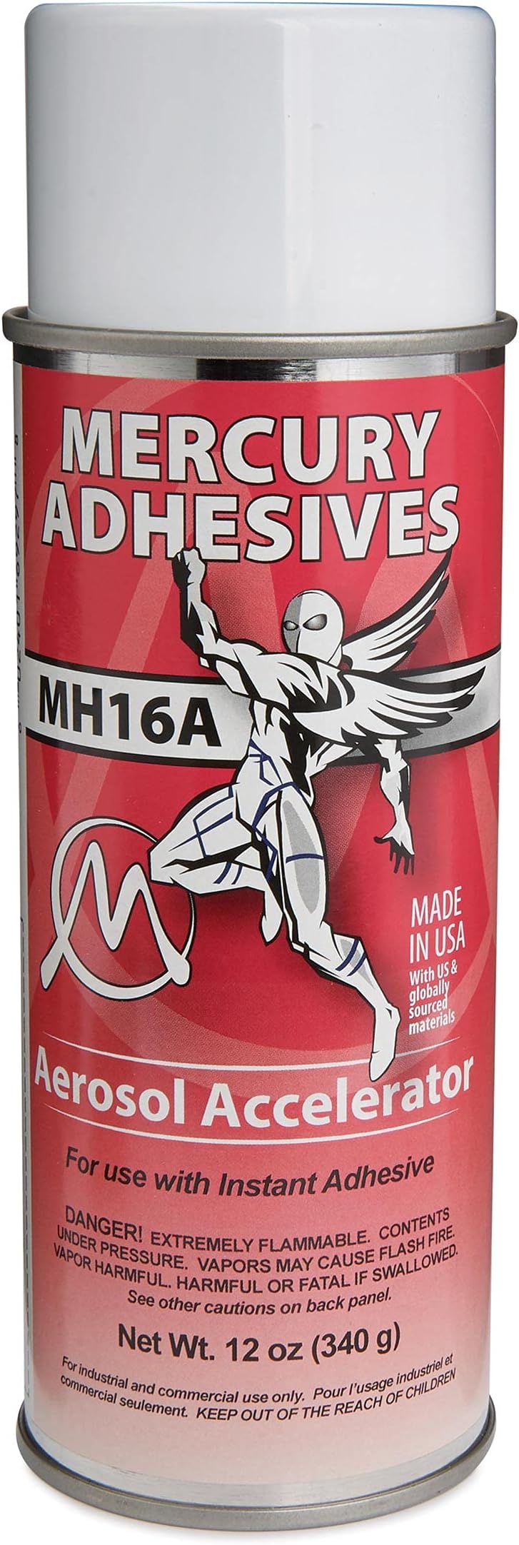 Mercury Adhesives MH16A Aerosol Accelerator for CA 12oz