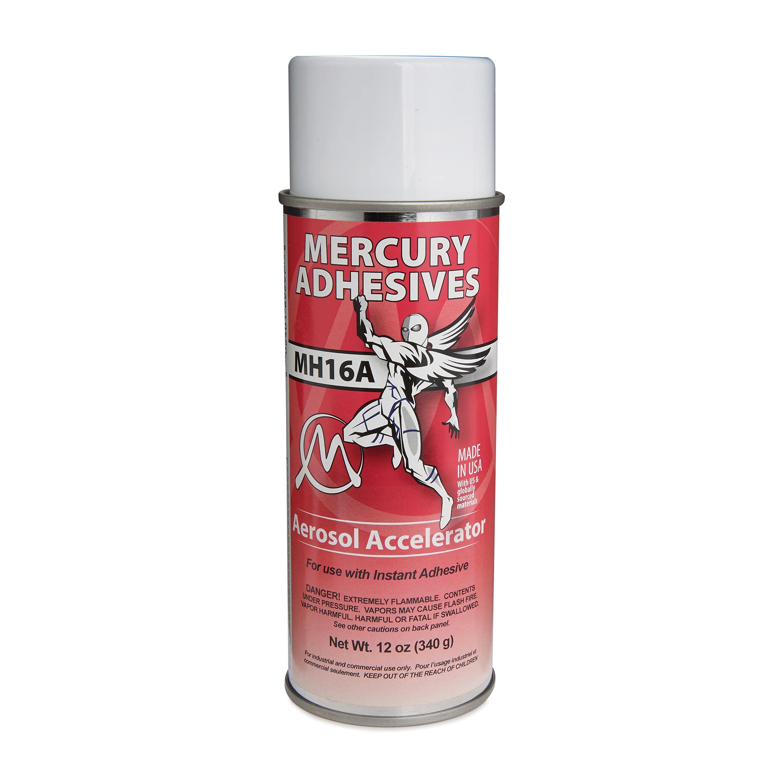 Mercury Adhesives MH16A Aerosol Accelerator for CA 12oz