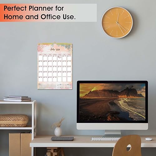 Miniatura 5 de Calendario de pared 2024  enero 2024  diciembre 2024, calendario mensual colgante 2024, 11.5 x 14.8 pulgadas, encuadernación en espiral, vacaciones,