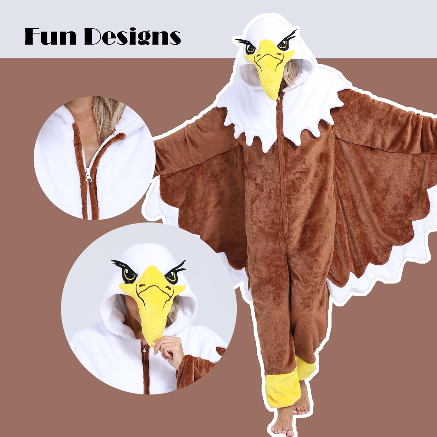 Adult Onesie Pajamas Animal One Piece Costume Halloween Cosplay for Women Men