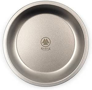 【燕三条製】村の鍛冶屋 純チタン パイ皿 21cm(No.2) 日本製 軽量・高強度・高耐食・金属アレルギーが起こりにくい!