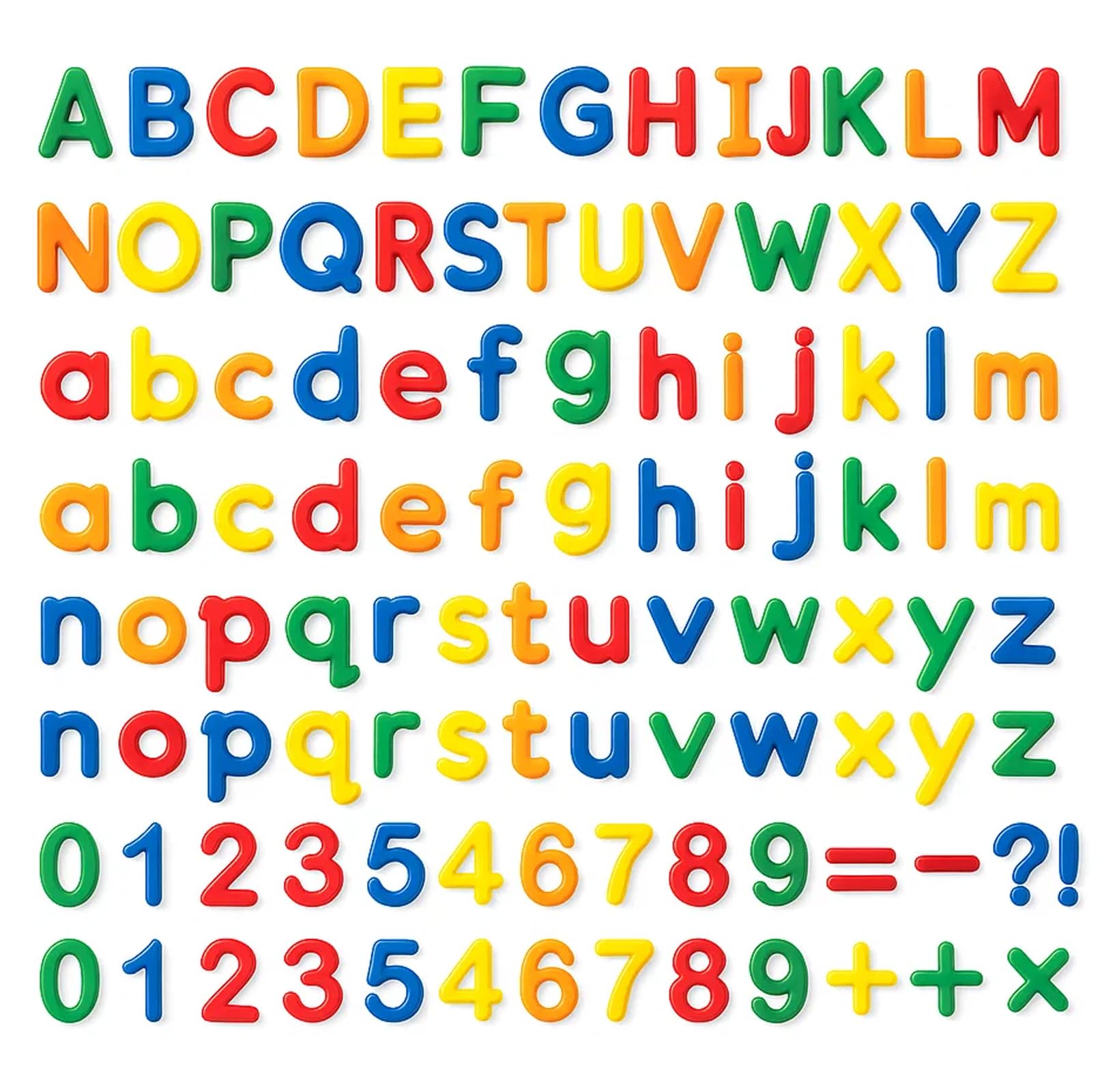 Magnetic Letters and Numbers for Children 105 Pcs Colorful Alphabet Magnets with Uppercase