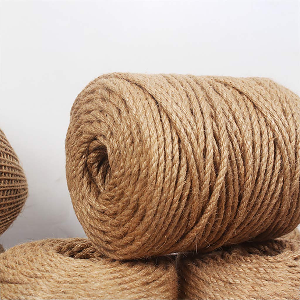 Lina jutowa, naturalny sznurek jutowy, trwały sznurek z liny konopnej do rękodzieła, doku, wspinaczki, huśtawki na drzewie, 16 mm_25 m