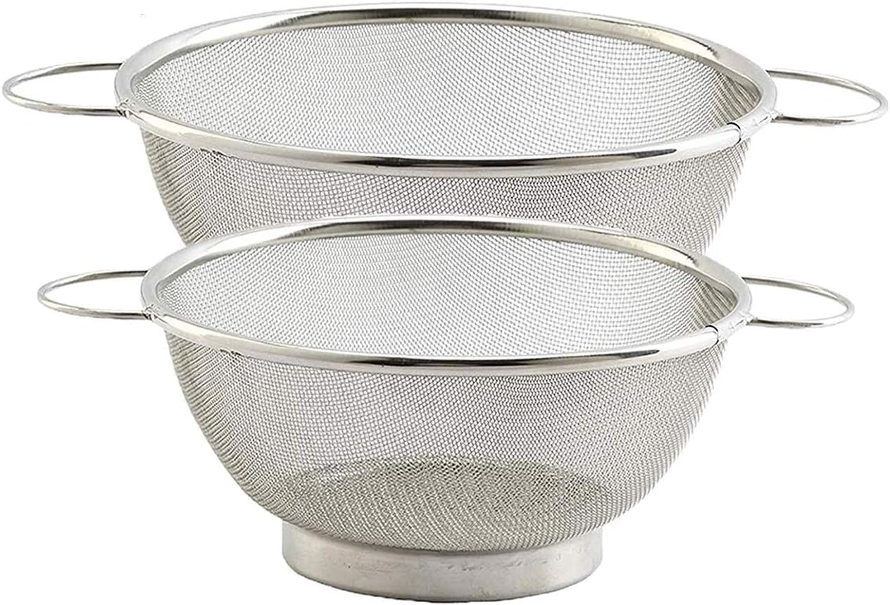 Strainer with Deluxe Wire Handle Stainless Steel - 7.5, 14 & 20 cm, Set of 3 pcs