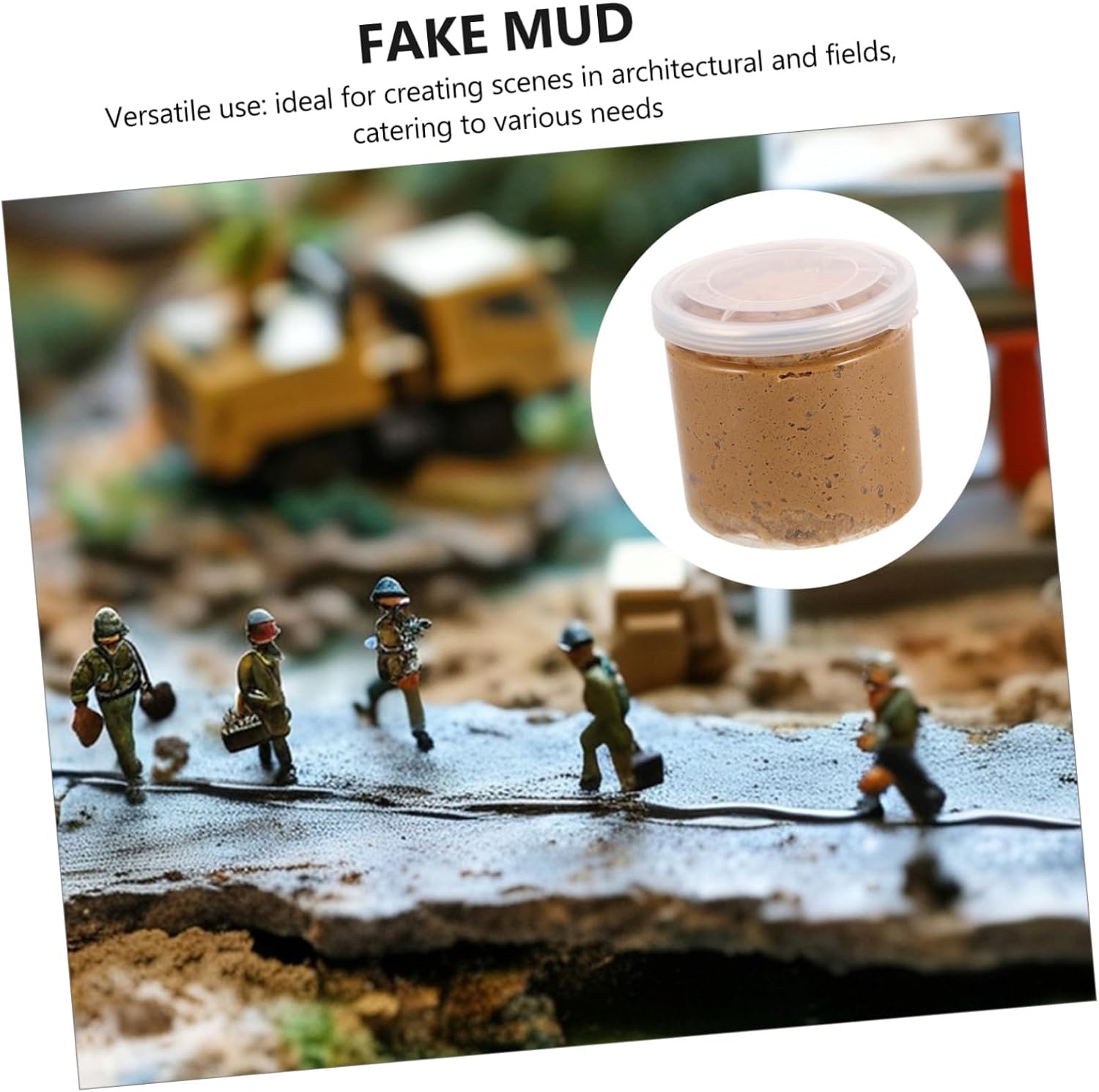 Landscape Modeling Mud for Model Scenes and Architectural Dioramas