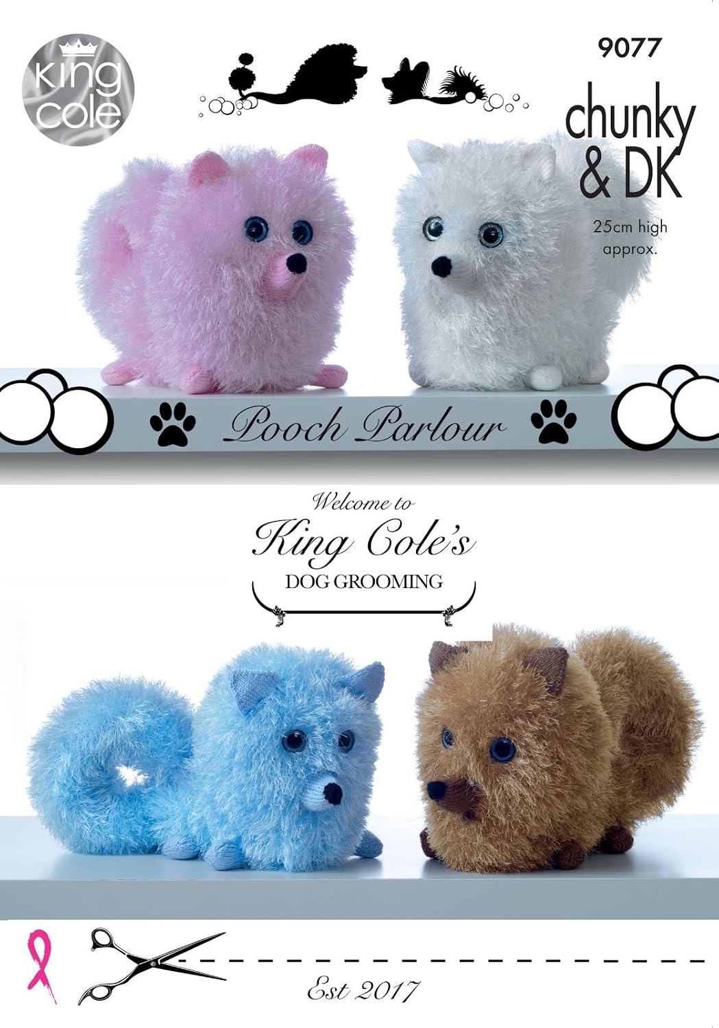 King Cole Tinsel Chunky - Pomeranian Dogs (9077)