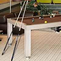 Vista 7 de Juego de palos de billar Joovon de 4 y juego de palos de billar de 2 con punta de taco de 13 mm, taco de billar de 58 pulgadas con funda