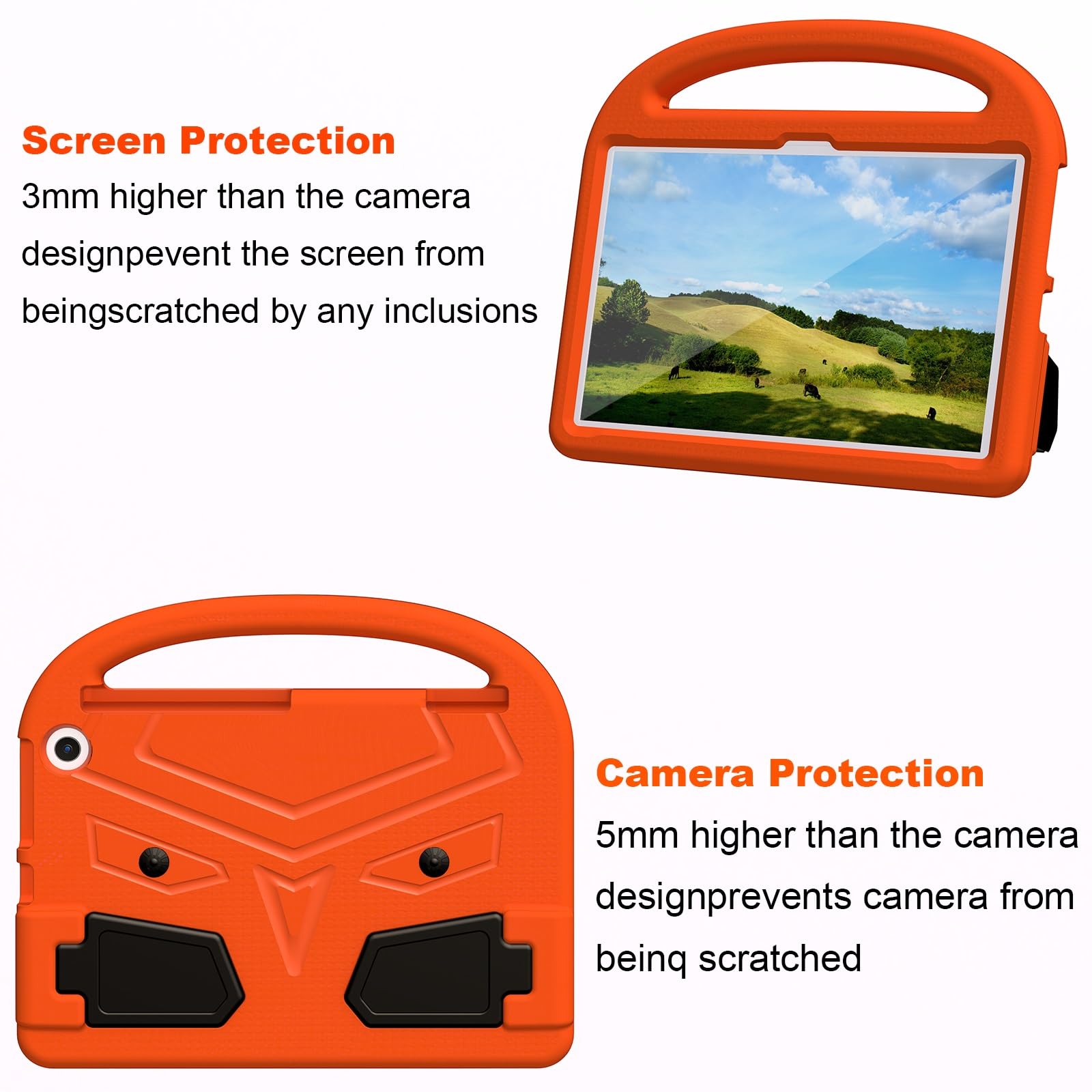 Custodia protettiva per tablet PC compatibile con bambini compatibile con Kindle Fire Max 11 2023 Release/HD 11 custodia - Custodia resistente leggera in EVA antiurto con manico protettivo (colore: