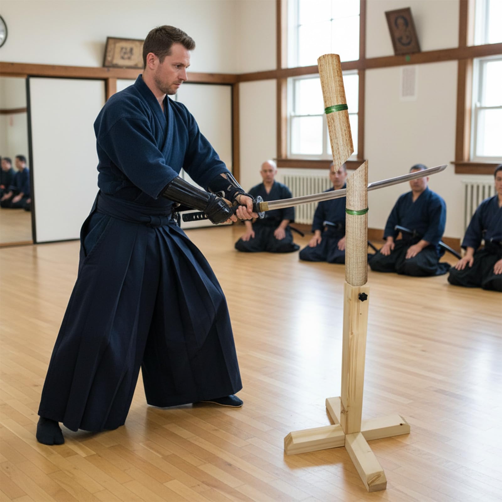 Tameshigiri Tatami Mat - Objetivo de práctica de corte de espada japonesa para Katana, 71 x 34 pulgadas, hecho de paja auténtica para entrenamiento de artes marciales samurái