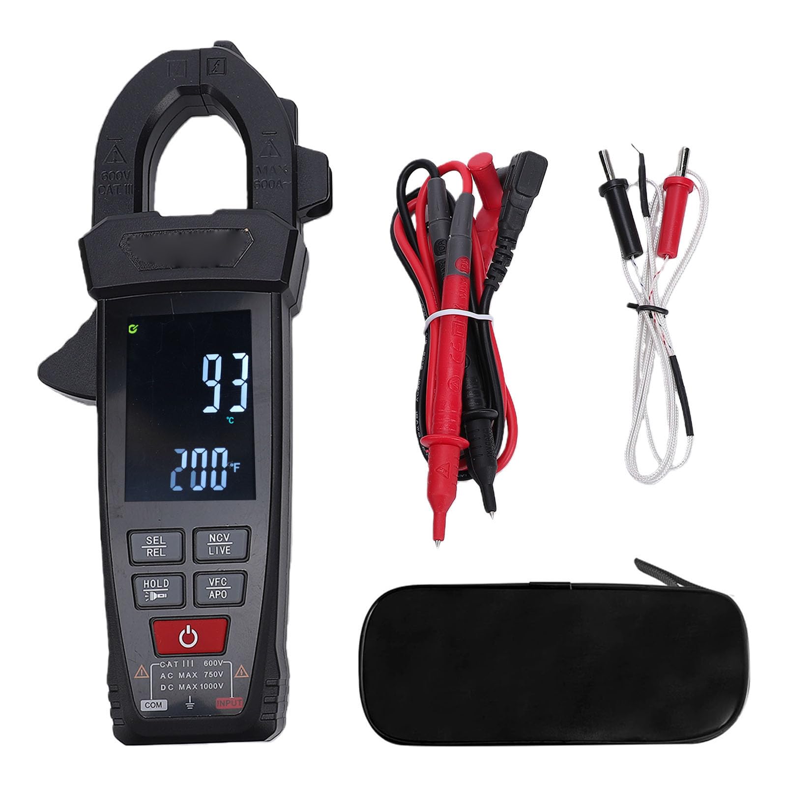 Digital Clamp Meter Voltage Tester Capacitance Diode Continuity