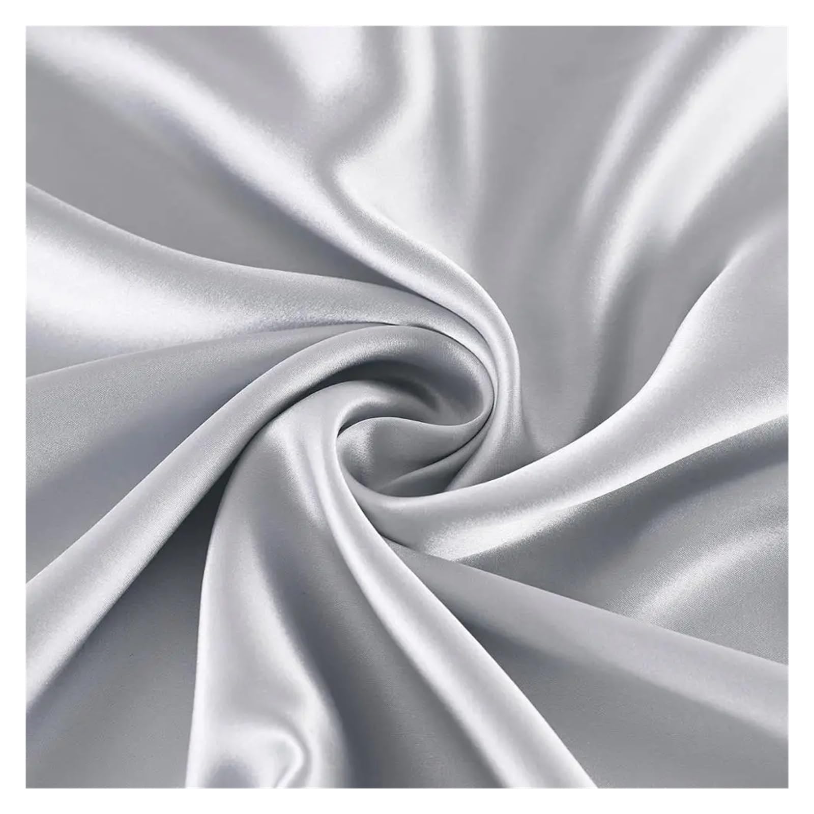 Tessuto in seta di gelso, 22 mm, larghezza 114 cm, tinta unita, super liscio, for abiti da sposa fai te, biancheria letto Per Sartoria, Artigianato e Cucito