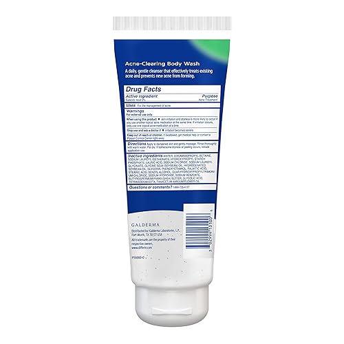 Miniatura 7 de Gel de lavado corporal para acné por los fabricantes de Differin Gel, limpiador de tratamiento para el acné con ácido salicílico, fórmula de crema