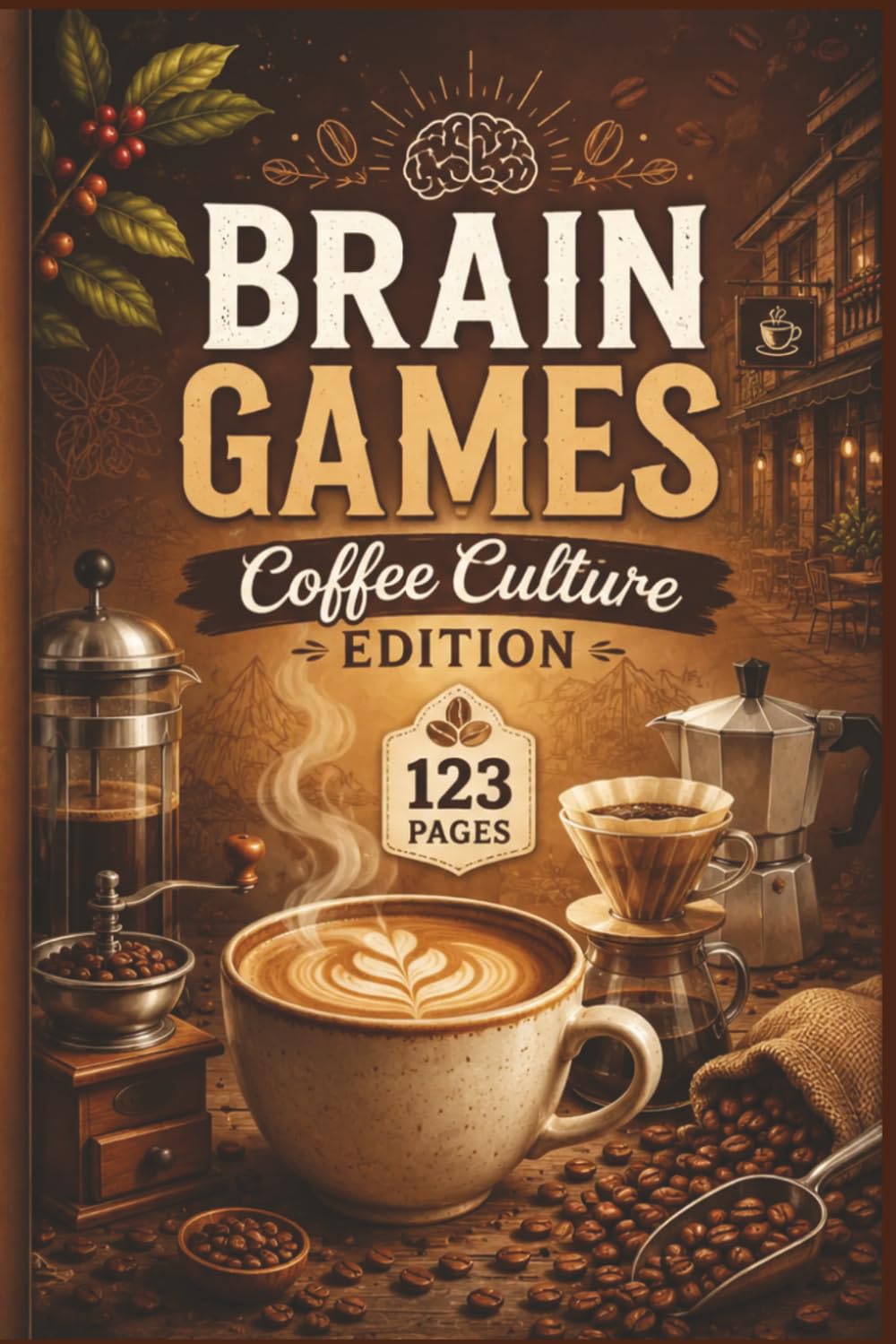 Brain Games: Coffee Culture Edition: 60 Gourmet Puzzles for Coffee Lovers, Baristas, and Foodies - A Portable 6x9 Caffeine-Themed Brain Game ... Palate: Global Culinary Word Searches)