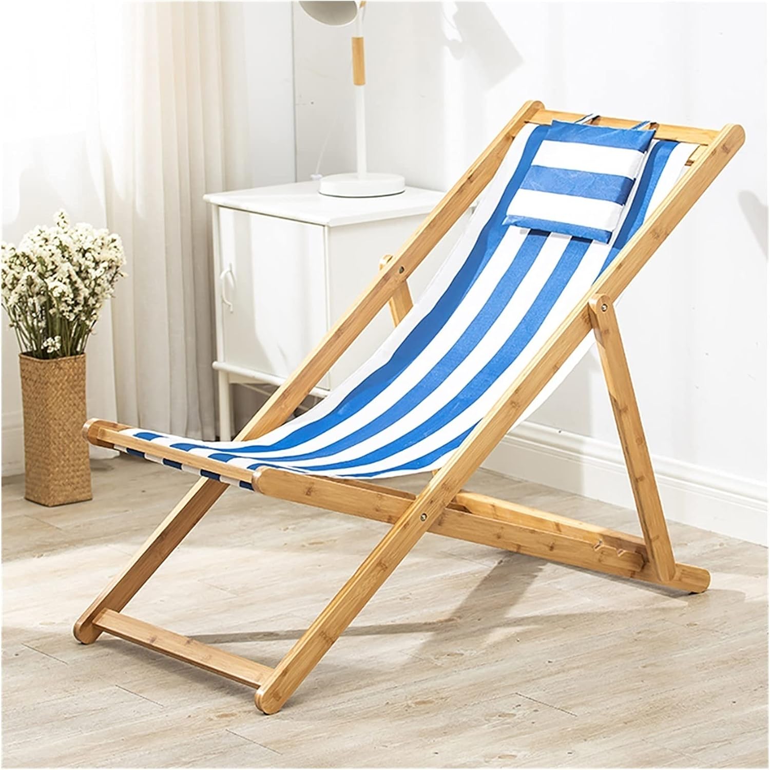 Patio Outdoor Beach Sling Chair Folding Camping Chairs Canva Fishing Pool Side Chairs with Adjustable Backrest for Patio Pool Beach Lawn,Ergonomic Rest Chair for Balcony (Color : Without armrests)