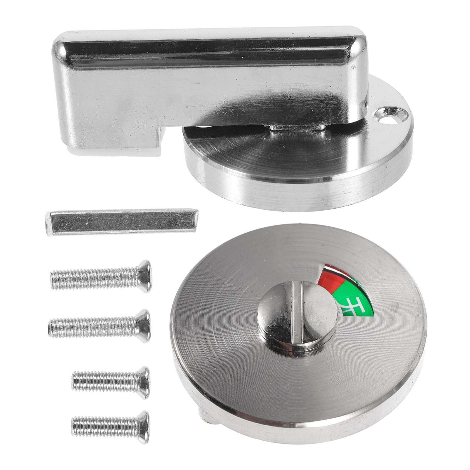 Bojhgo One Color Green Red Indicator Door Lock Metal Bathroom Privacy Occupied Vacant Sign Suitable For Public Toilet Office Restaurant