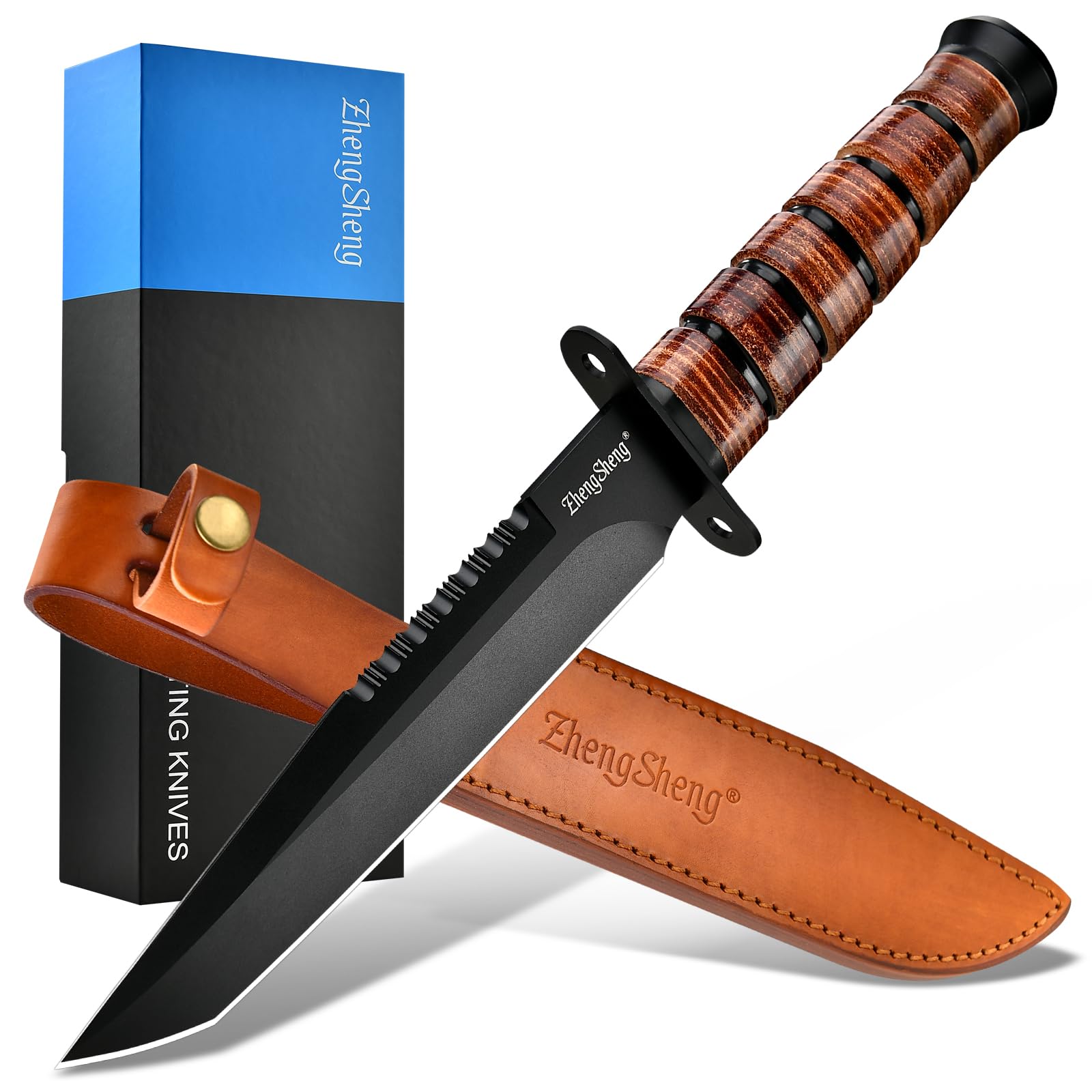 Amazon.com : ZhengSheng 7.0 inches Fixed Blade Knife - Perfect PVD