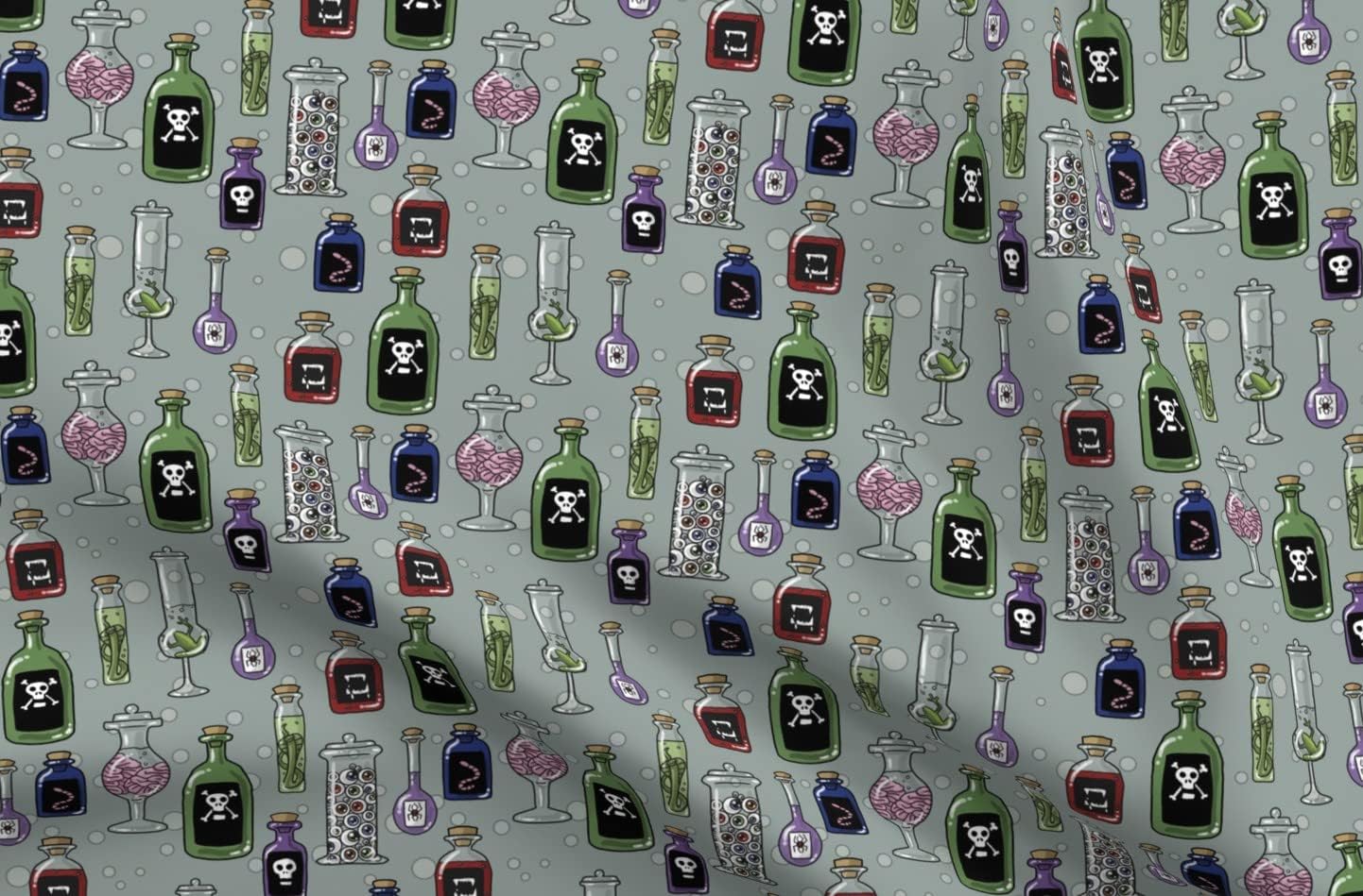 Spoonflower Fabric - Halloween Witch Witches Cute Kids Spooky Printed on Polartec(R) Fleece Fabric by The Yard - Sewing Blankets Loungewear and No-Sew Projects