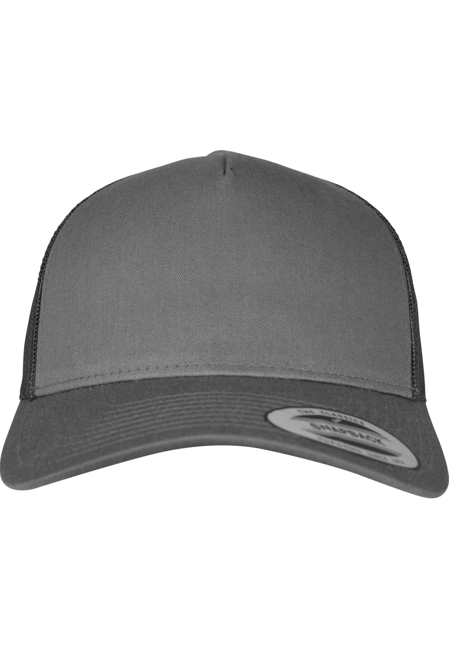 FLEXFIT Trucker Cap, Classic Trucker Hat, Baseball Trucker Cap with 5-Panel and Mesh Back, Adjustable Baseball Hat with Plastic Closure, Headwear, Unisex, Colour: Charcoal, Size: One Size