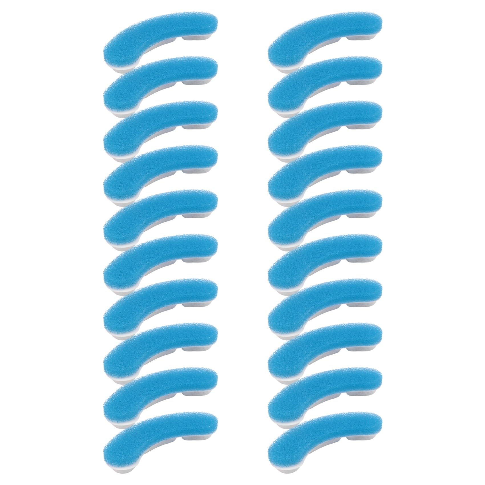 rirue 20PCS Pet Water Fountain Replacement Filter for WF050/WF060 Activated Carbon Filter for Pet Auto Drinking Feeder Pet