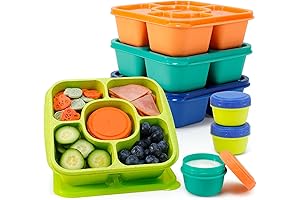 Caperci Original Lunchable Snack Containers: Bright and Leakproof Bento Goodness