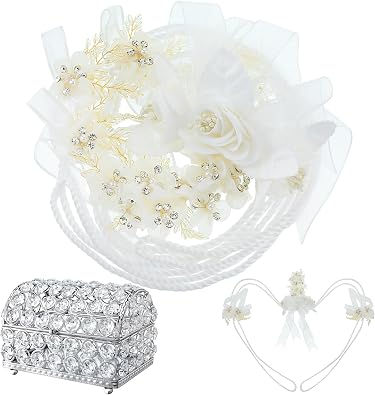 Vicenpal Lazo para Boda Cristiana Crystal Jewelry Box for Wedding Ceremony
