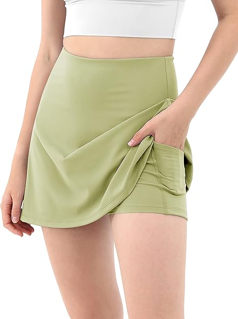 ODODOS Women's athletic tennis skorts with pockets