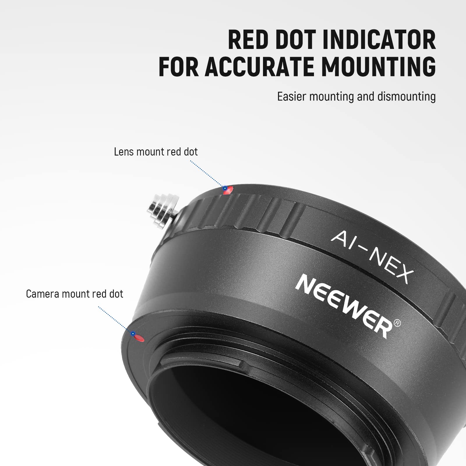 VGOL Objektiv-Adapter Nikon F Auf Sony E-Mount – Für Manuelle Fokus-Nikkor-Objektive An Alpha-Kameras