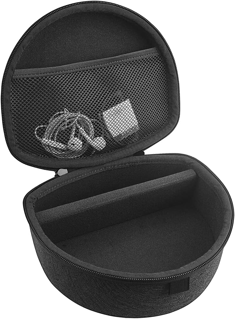 Geekria Shield Headphones Case Compatible with Sennheiser HD 450BT/400S, Momentum 3/2, Replacement Hard Shell Travel Carrying Bag with Cable Storage (Dark Grey) - Image 2