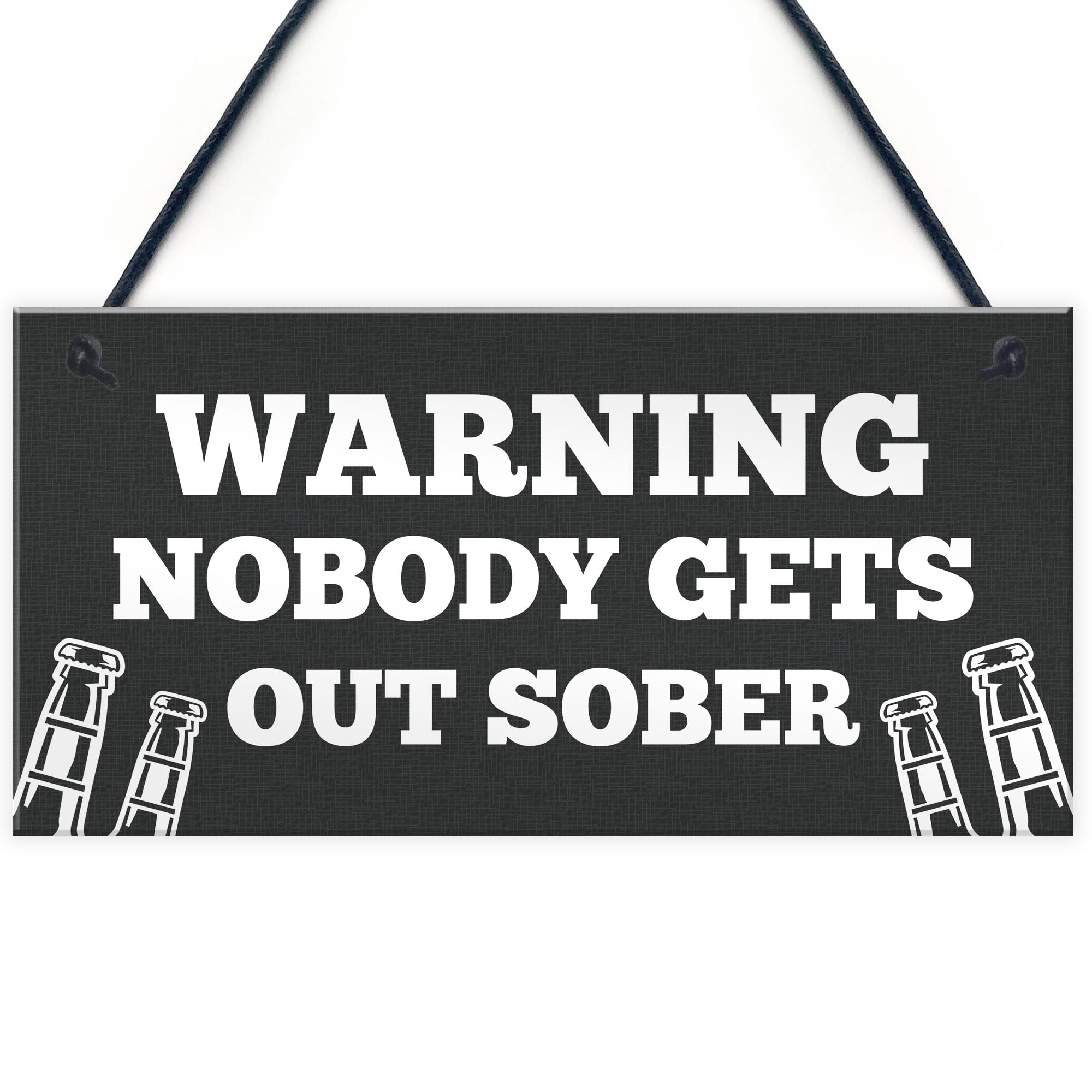 Red Ocean Funny WARNING Sign For Bar Home Bar Pub Hanging Wall Door Sign Alcohol Beer Gift Bar Signs Home Decor