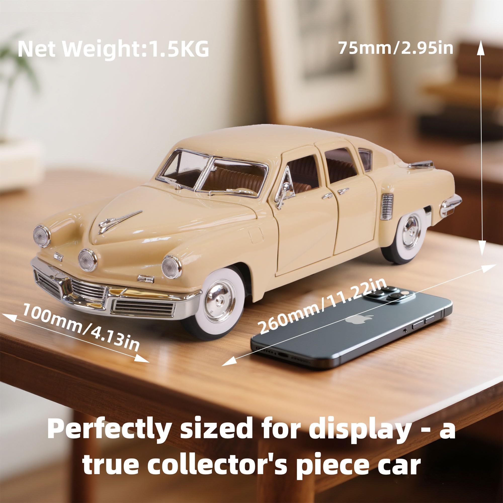 Amazon.com: LUCKY DIE CAST 1948 Tucker Torpedo 1/18 Scale Die-Cast