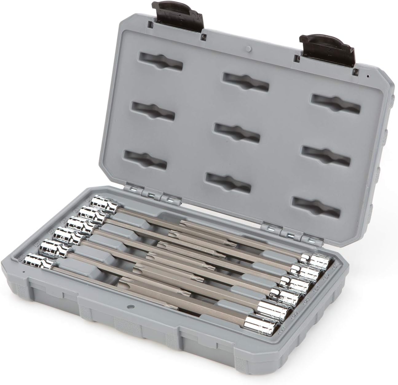 TEKTON 3/8 Inch Drive Long Torx Bit Socket Set, 12-Piece (T10-T60) | SHB91305