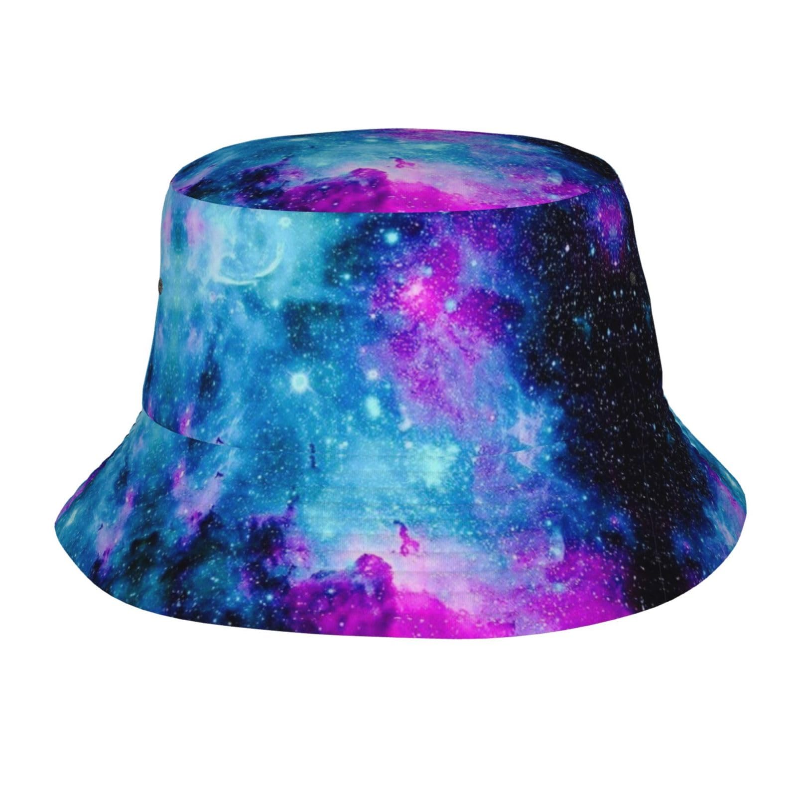 JAYWIS Cool Star River Print Bucket Hat Adult,Unisex Bucket Hat Summer Travel Short Brim for Men Women Teens