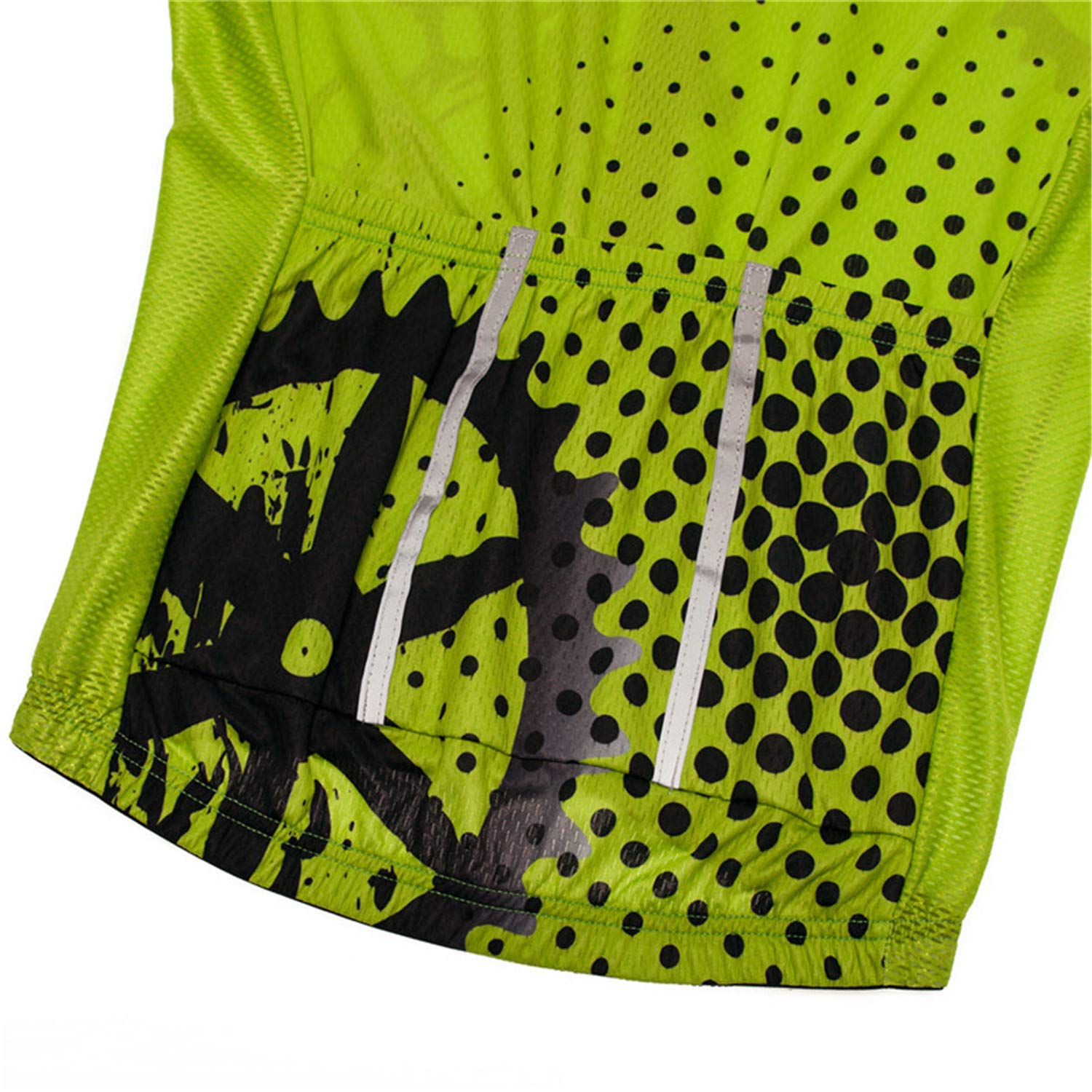 Maillot de ciclismo para hombre, manga corta, reflectante, para bicicleta