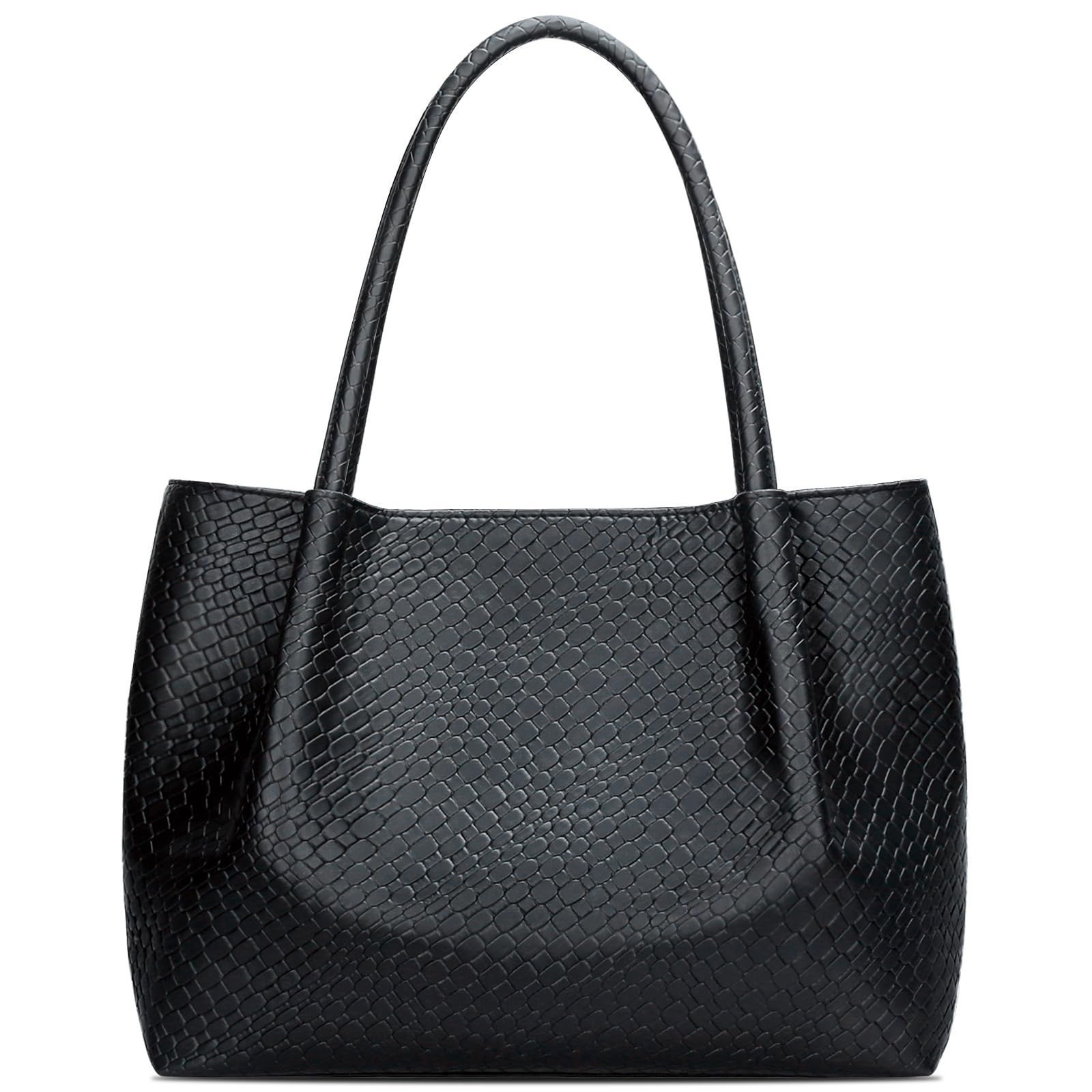 Tote Bag for Women Vegan Leather Shoulder Purse Large Capacity Travel Bag
