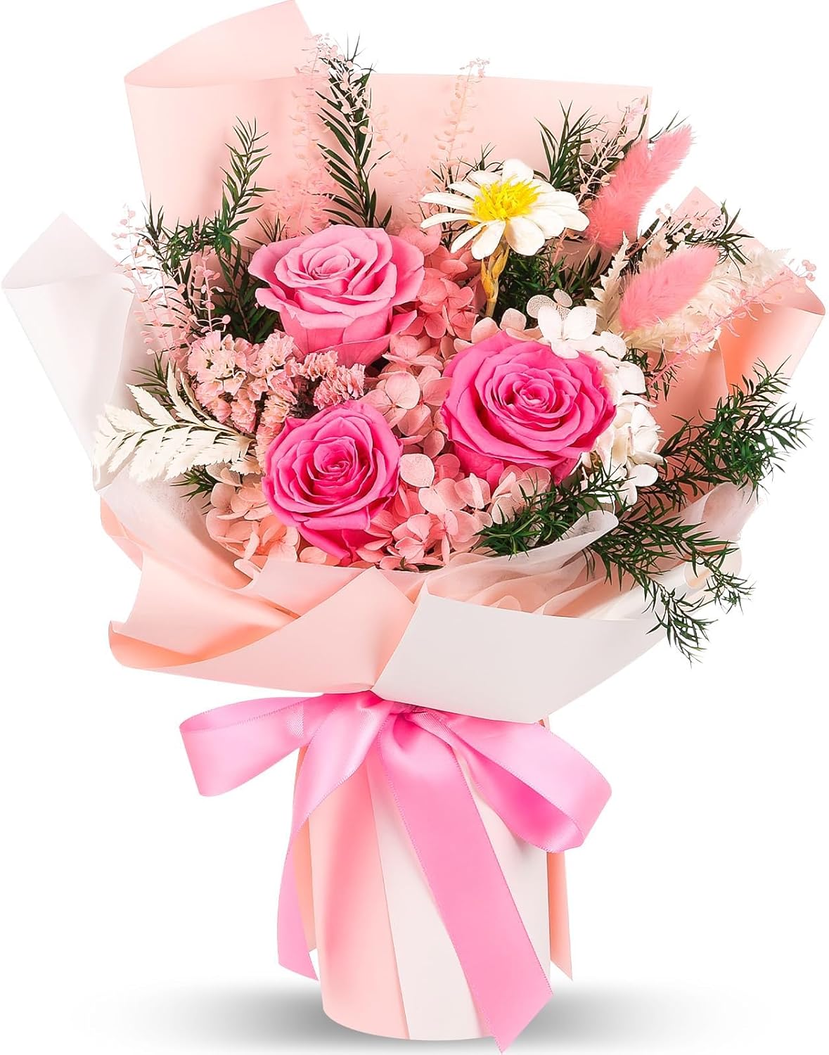 Flowers for Delivery Prime, Valentines Day Gifts for Her,Preserved Flowers Bouquets, Pink Rose Birthday Gift for Mom Wife Girlfriend Grandma, Real Forever Flower for Mothers Day Anniversary - Image 9