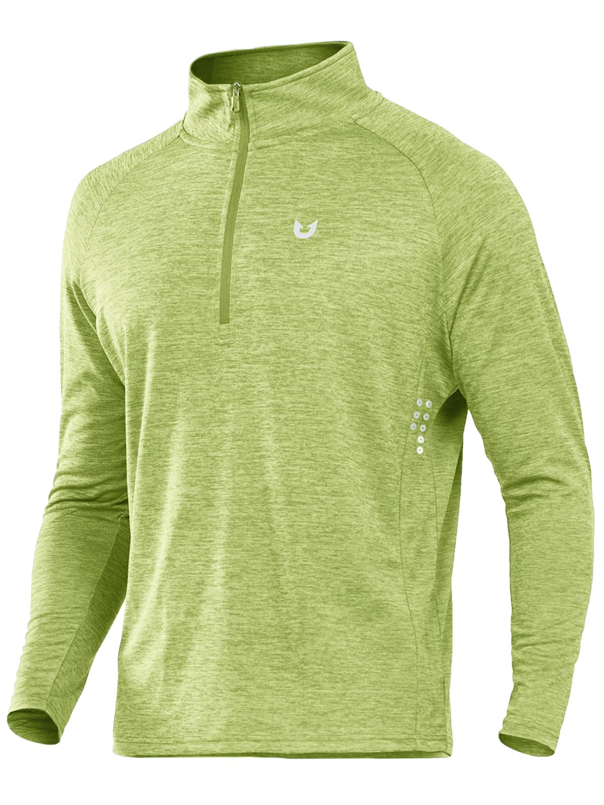 NORTHYARD Men's Quarter Zip Pullover Athletic Running Shirts Long Sleeve