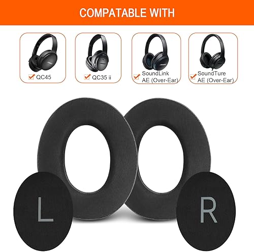 Miniatura 2 de GVOEARS Almohadillas de repuesto para Bose QuietComfort 45 (QC45), almohadillas de gel refrescante mejoradas para auriculares Bose QC 45, piezas de
