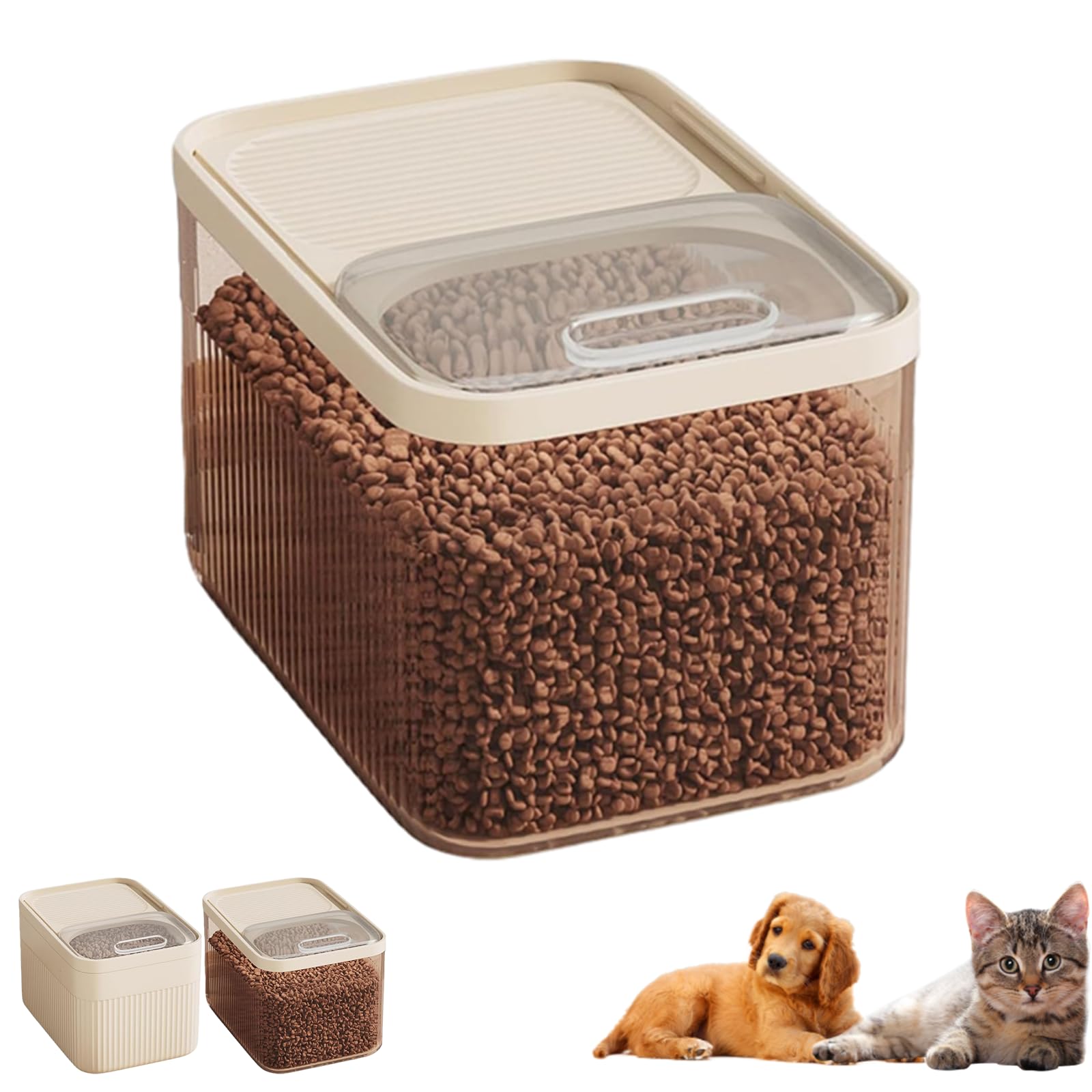 Airtight Cat Food Storage Container, Dry Food Bin for Pet Feeding Area, 4 Kg Capacity — image 1